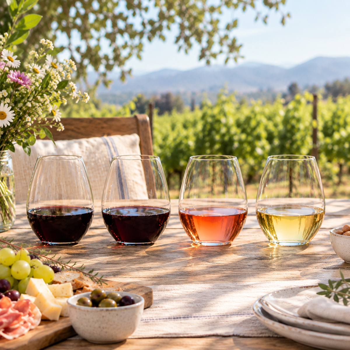 RIEDEL WINE FRIENDLY SET 8 COPAS SIN PIE