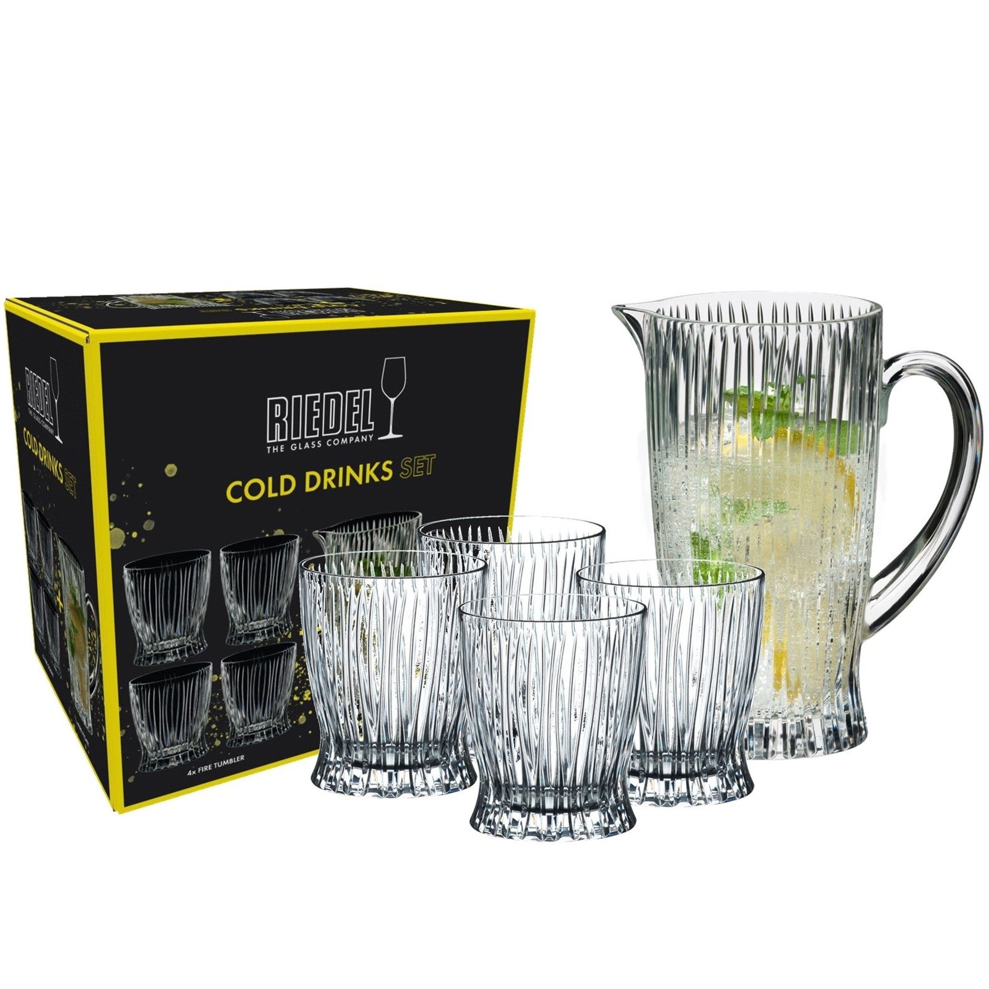 RIEDEL COLD DRINKS SET 4 VASOS MÁS JARRO