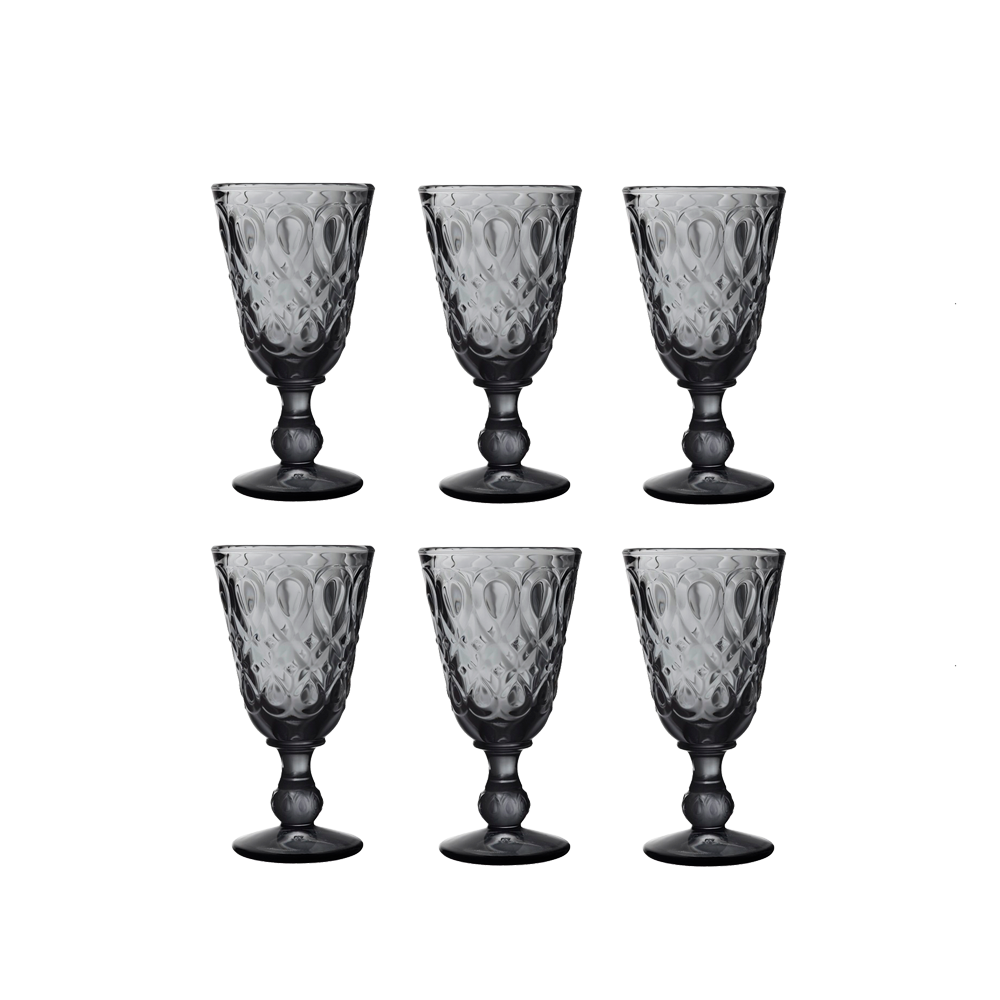 LA ROCHERE: SET 6 COPAS LYONNAIS GRIS