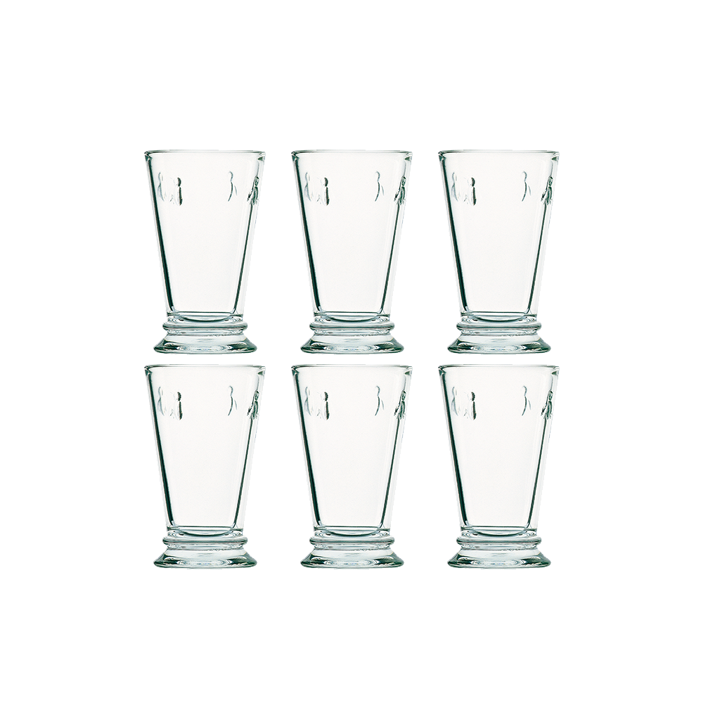 SET 6 VASOS ALTO ABEJA 310ML