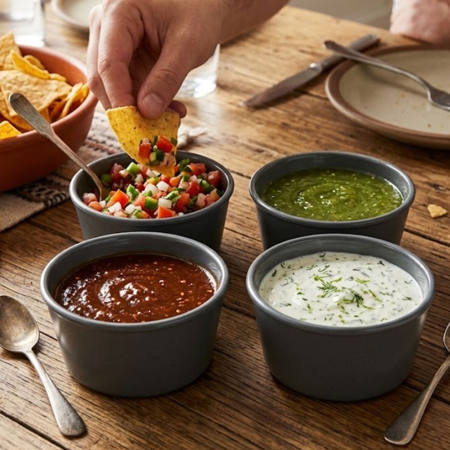 Set 4 Mini Bowls 250ml Ash Grey KOZIOL