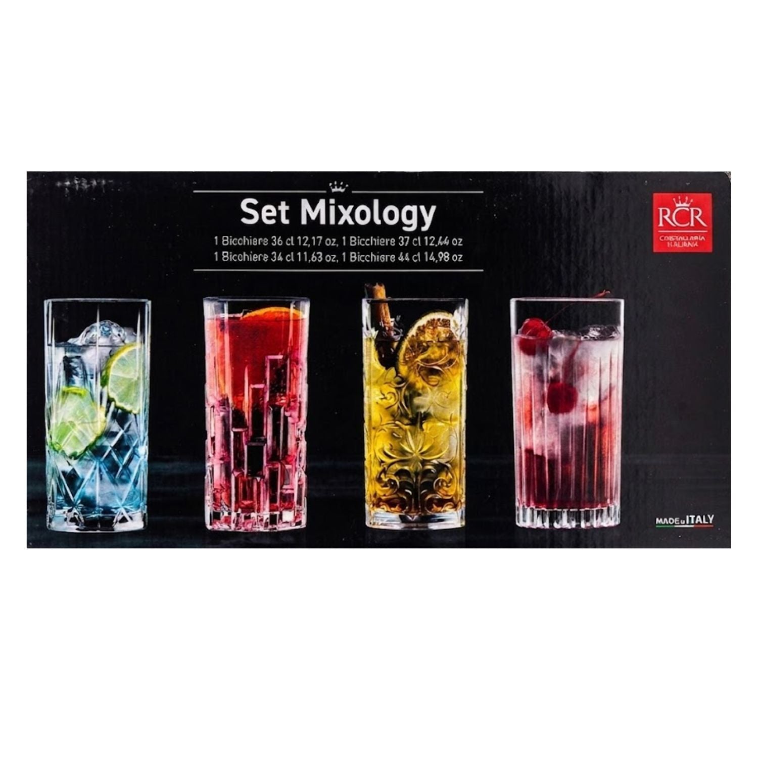 Set de 4 Vasos Longdrink Mixology RCR