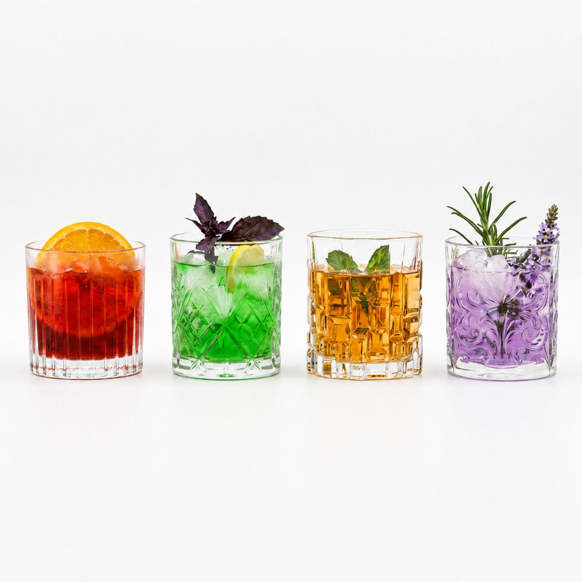 Juego 4 Vasos Mixology Alto y Whisky (4 personas)