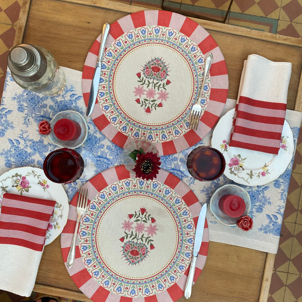 Set 4 Servilletas Red Tuyo Print