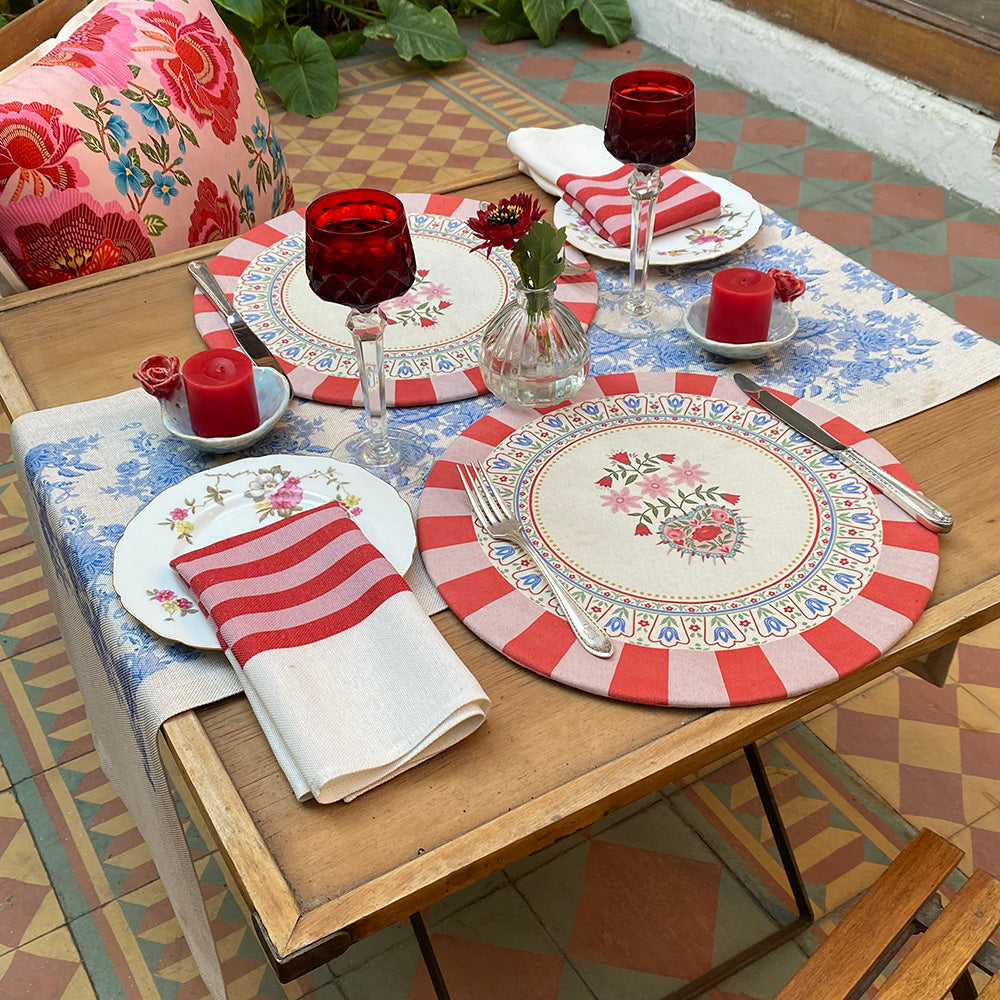 Set 4 Servilletas Red Tuyo Print