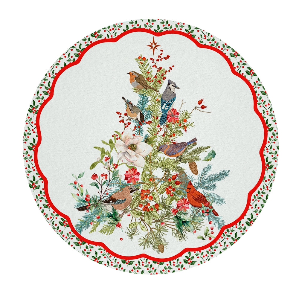 Set 4 bajo platos Arbol de Navidad  Tuyo Print