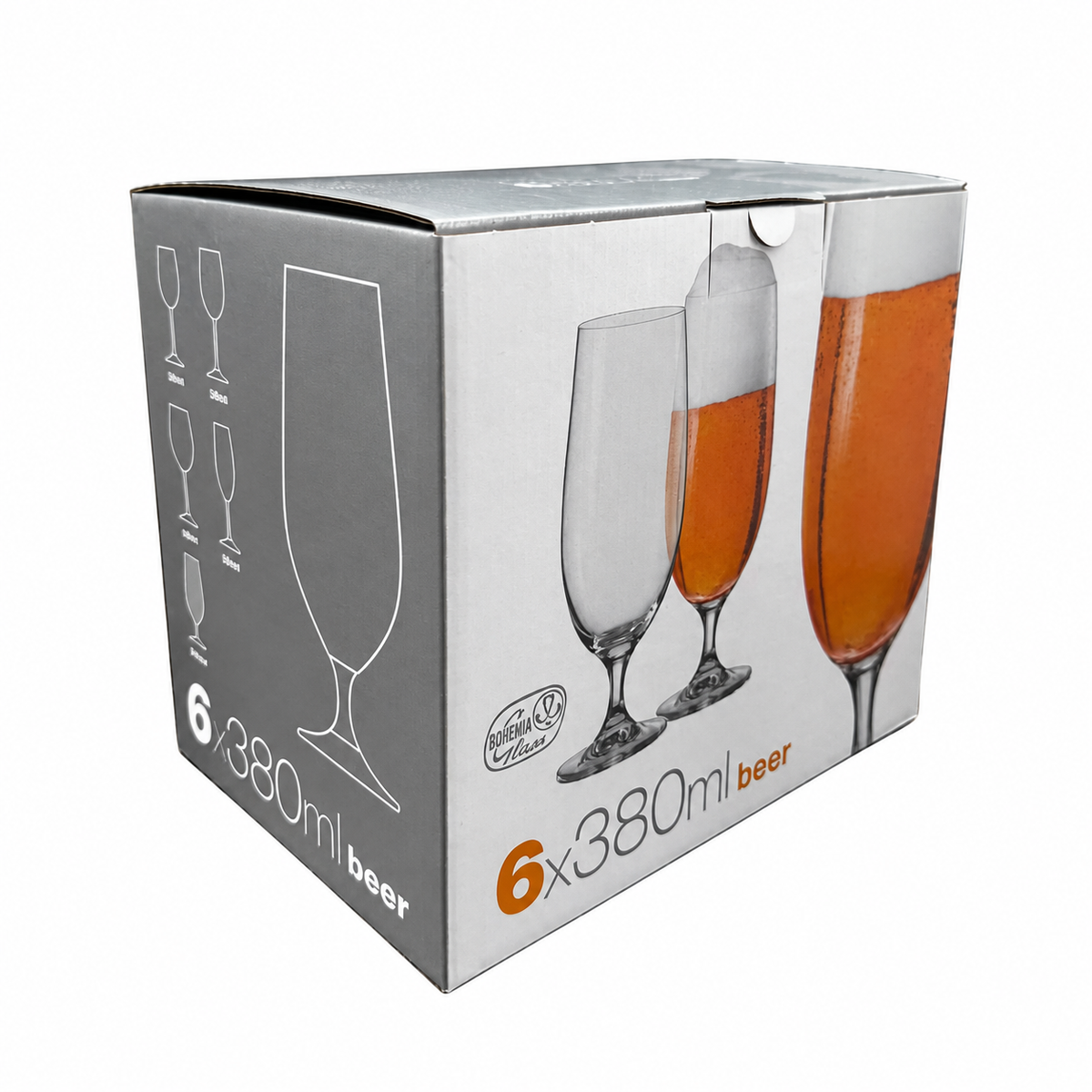 Set 6 copas Lara Cerveza  - Crystalex