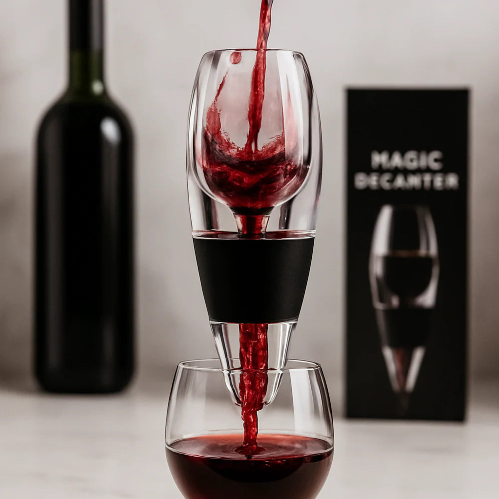 SET DESCORCHADOR 2 TIEMPOS NEGRO + MAGIC DECANTER