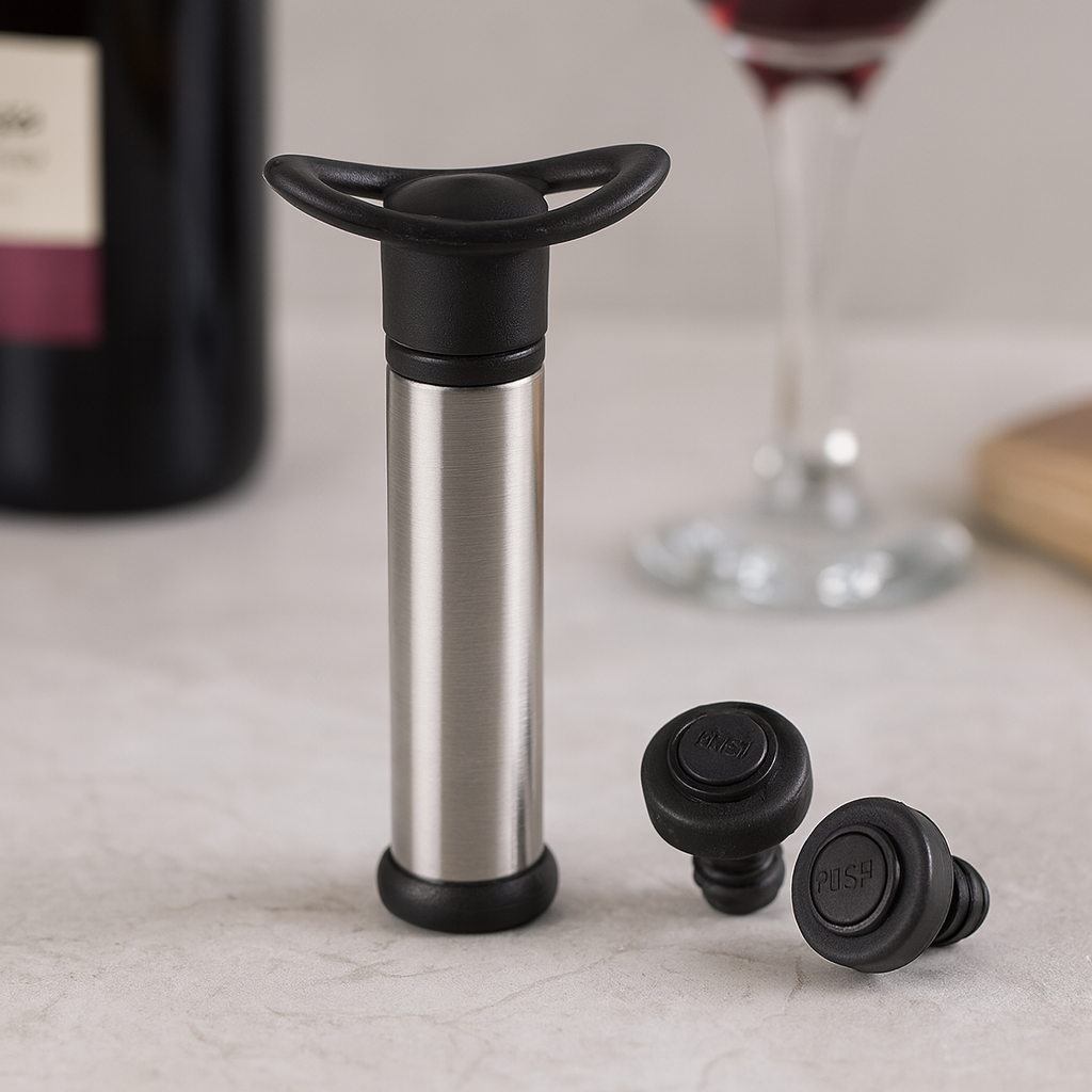 SET SELLADOR DE VINO - WINE