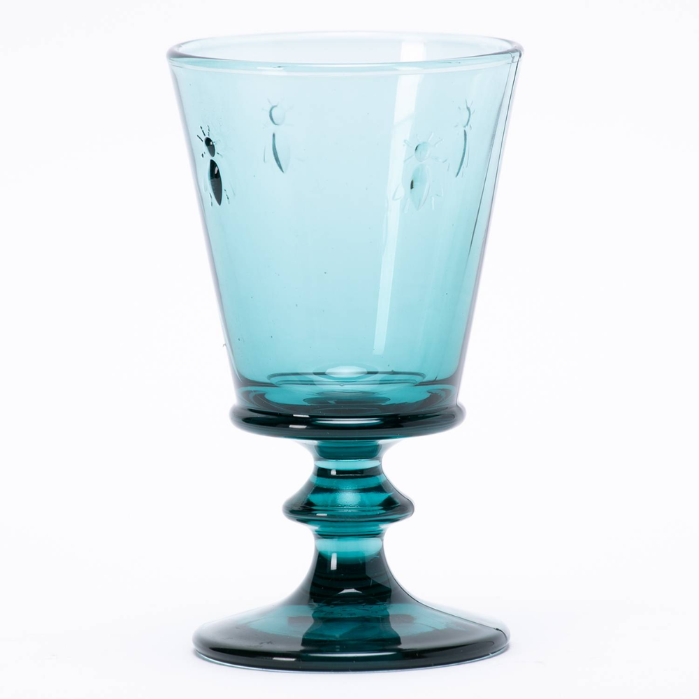 SET 6 COPAS ABEJA AZUL 240ML