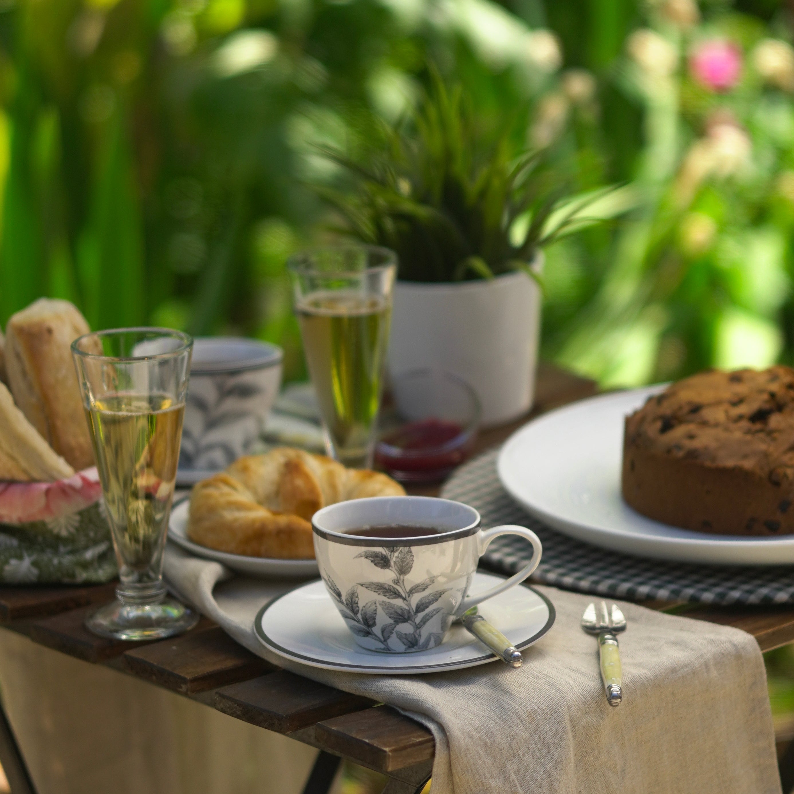 SET 6 COPAS FLAUTA ABEJA