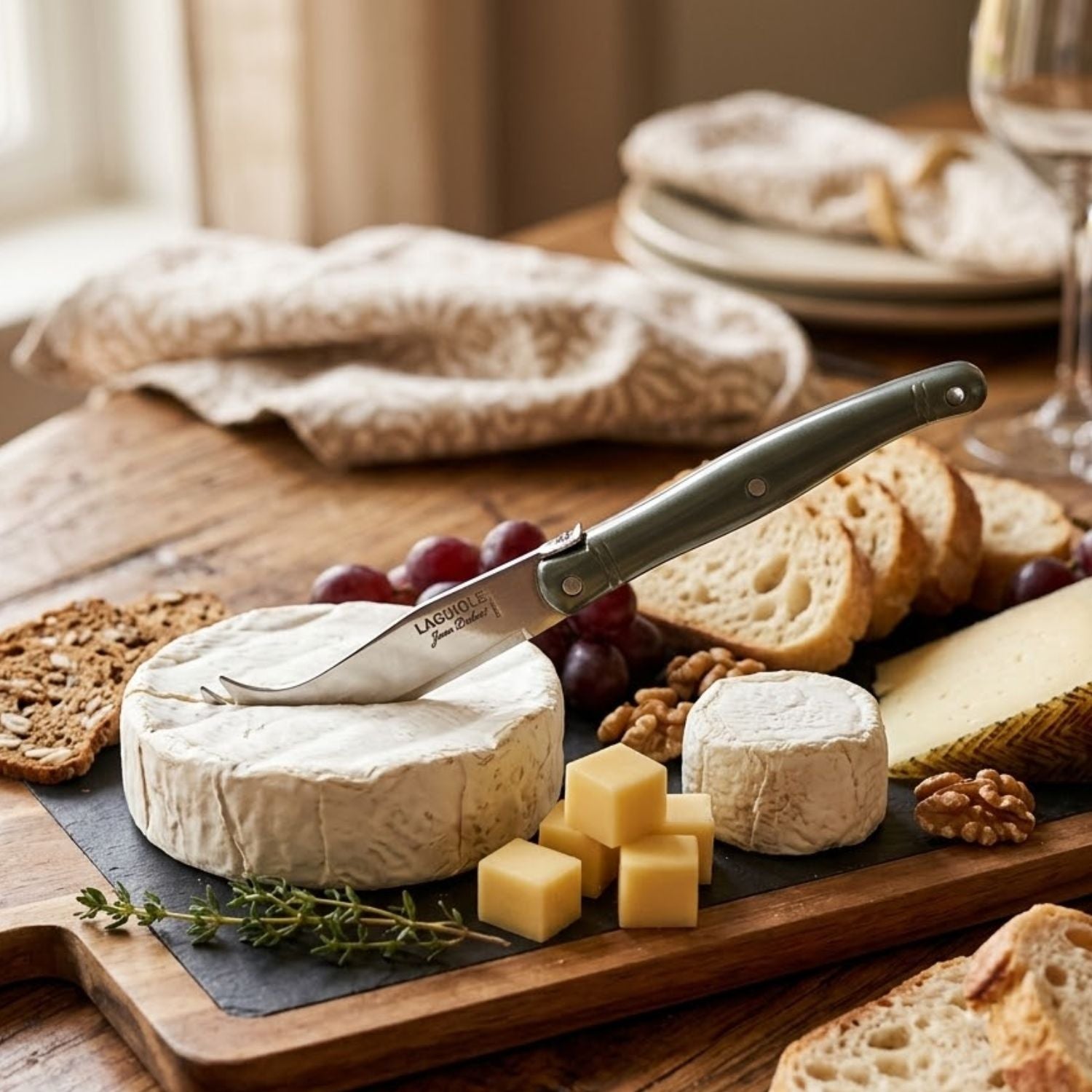 Set 4 Mini Cuchillos de Queso Acero Laguiole Jean Dubost