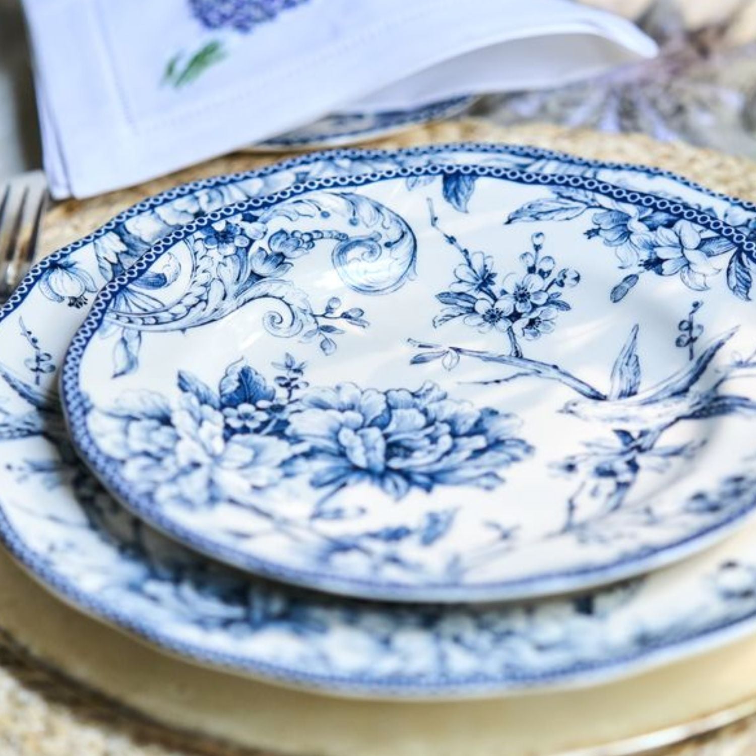 Vajilla de Porcelana 24 Piezas Adelaide Blue Klapp