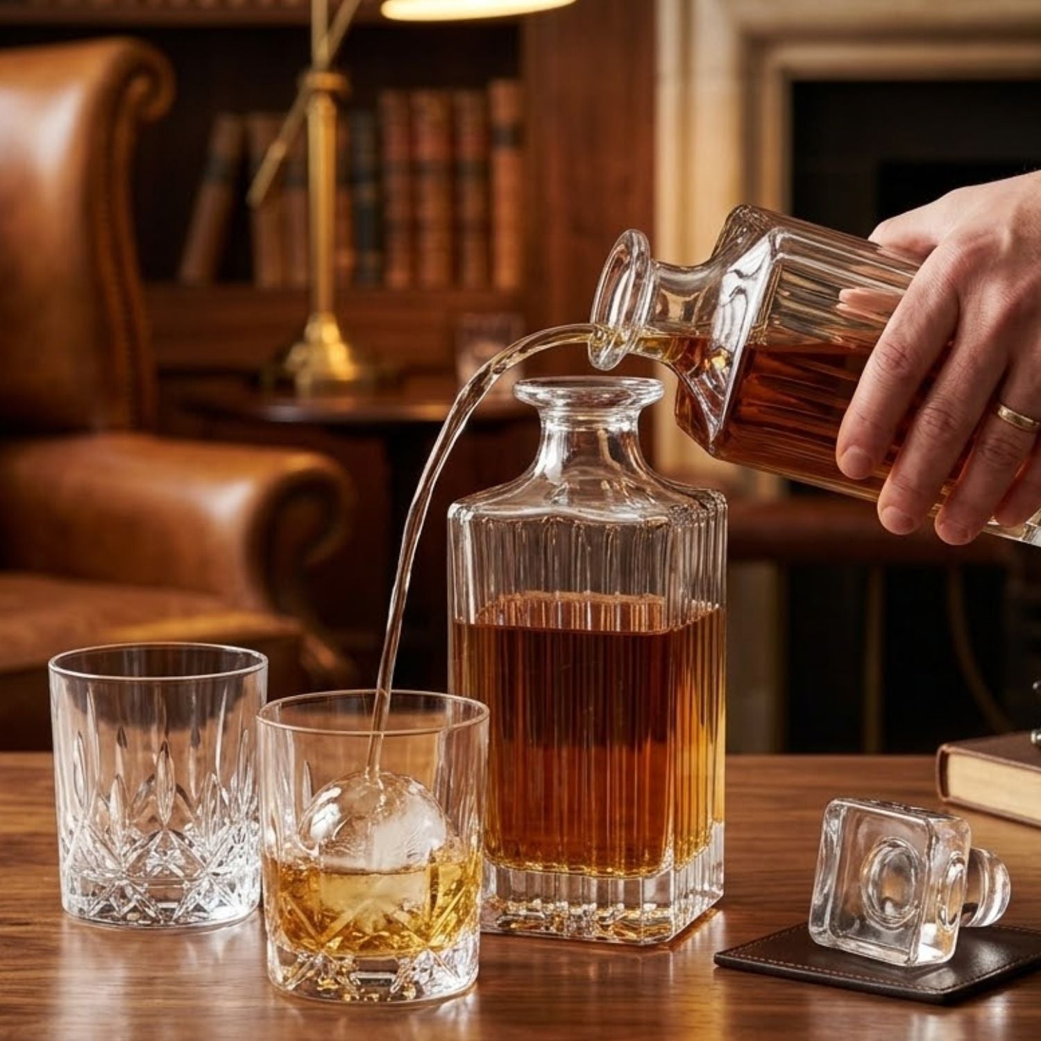 Botella de Whisky Cuadrada Timeless RCR