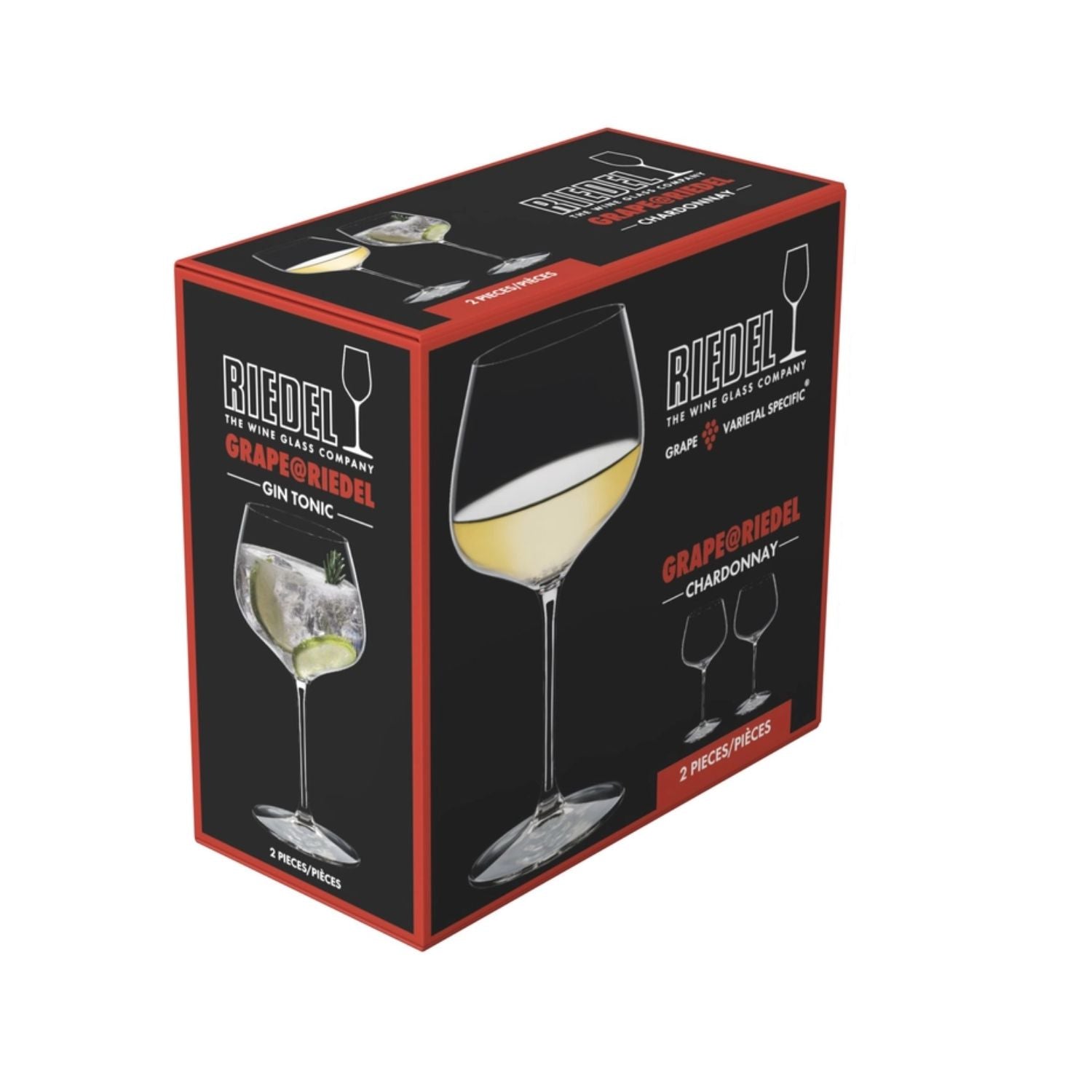 RIEDEL GRAPE SET DE 2 COPAS CHARDONNAY / GIN TONIC