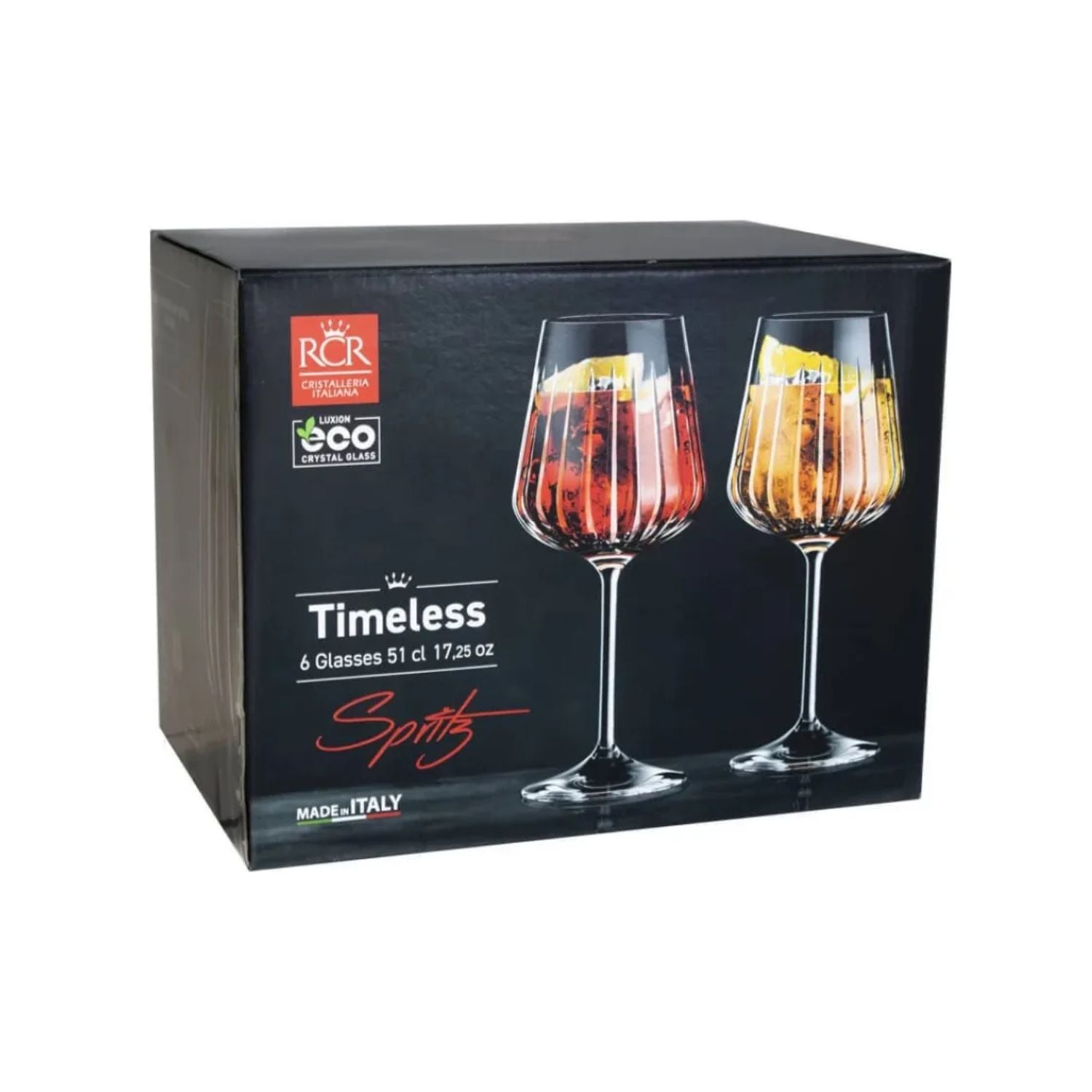 RCR SET 6 COPAS GIN/APEROL TIMELESS