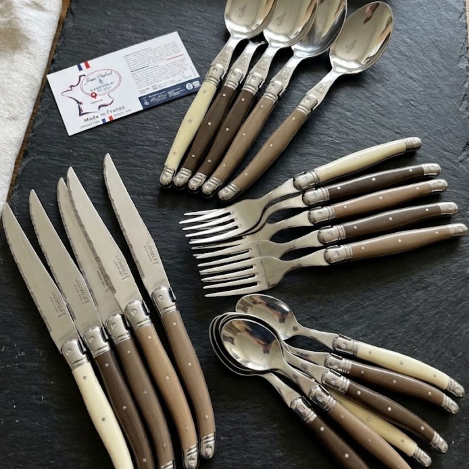 SET DE CUCHILLERIA 24 PIEZAS LINO LAGUIOLE JEAN DUBOST