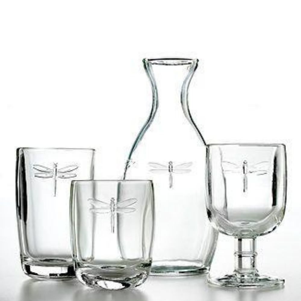 Pack set 18 piezas Libélula (Vaso alto + Vaso bajo + Copa)