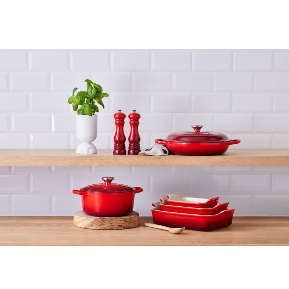 BANDEJA RECTANGULAR 32cm CEREZA