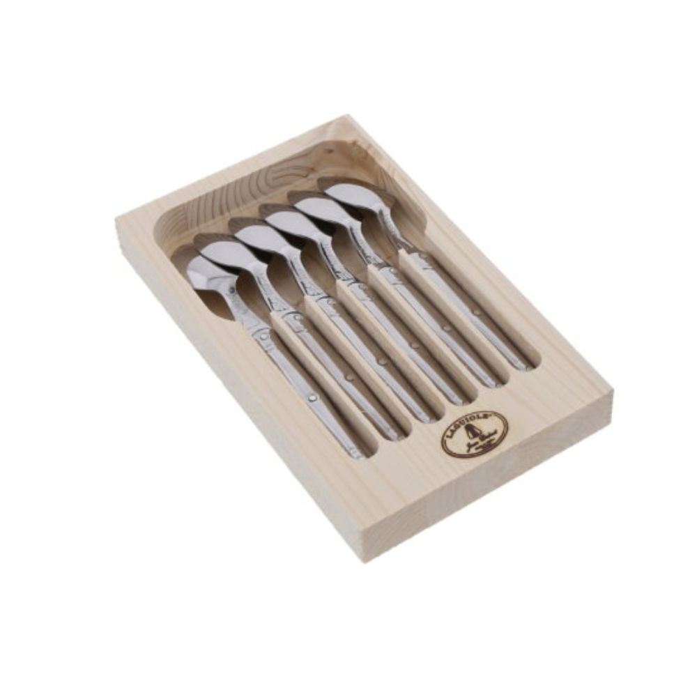 LAGUIOLE SET 6 CUCHARITAS IVORY