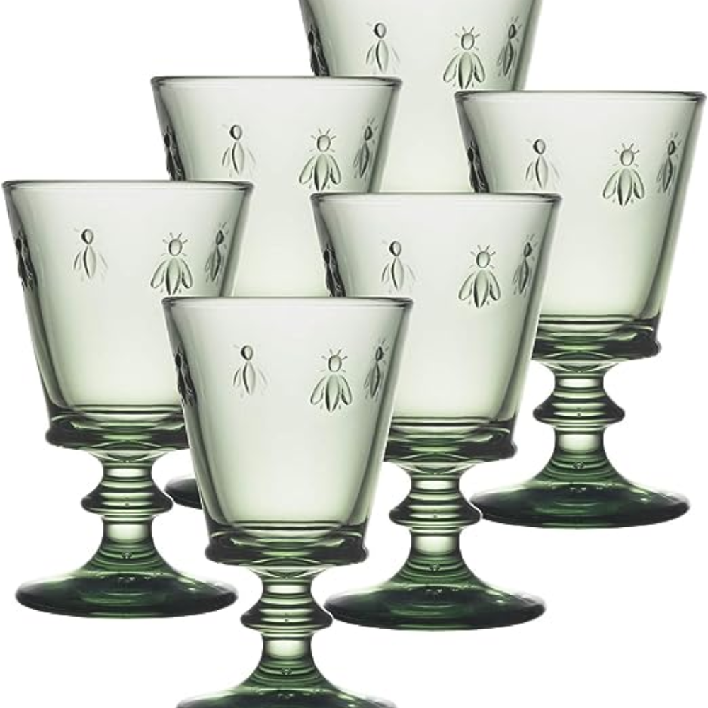 SET 6 COPAS ABEJA OLIVA 240ML