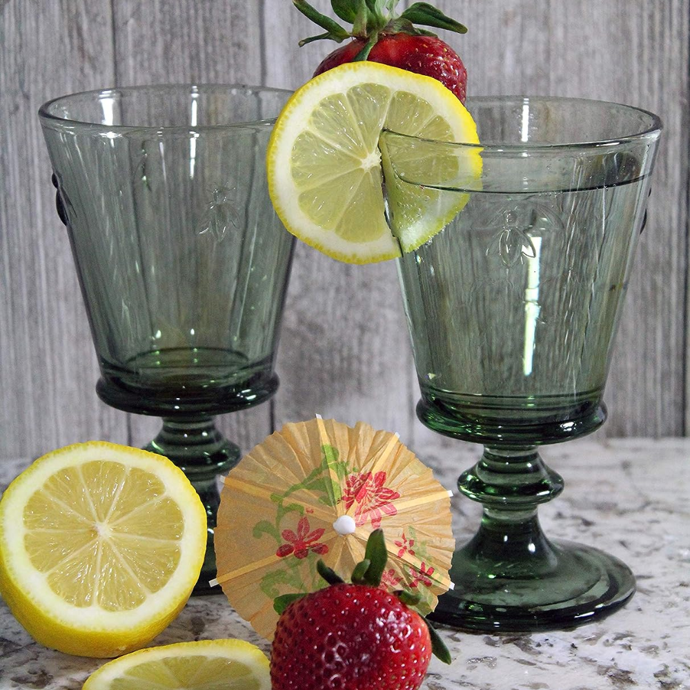 SET 6 COPAS ABEJA OLIVA 240ML