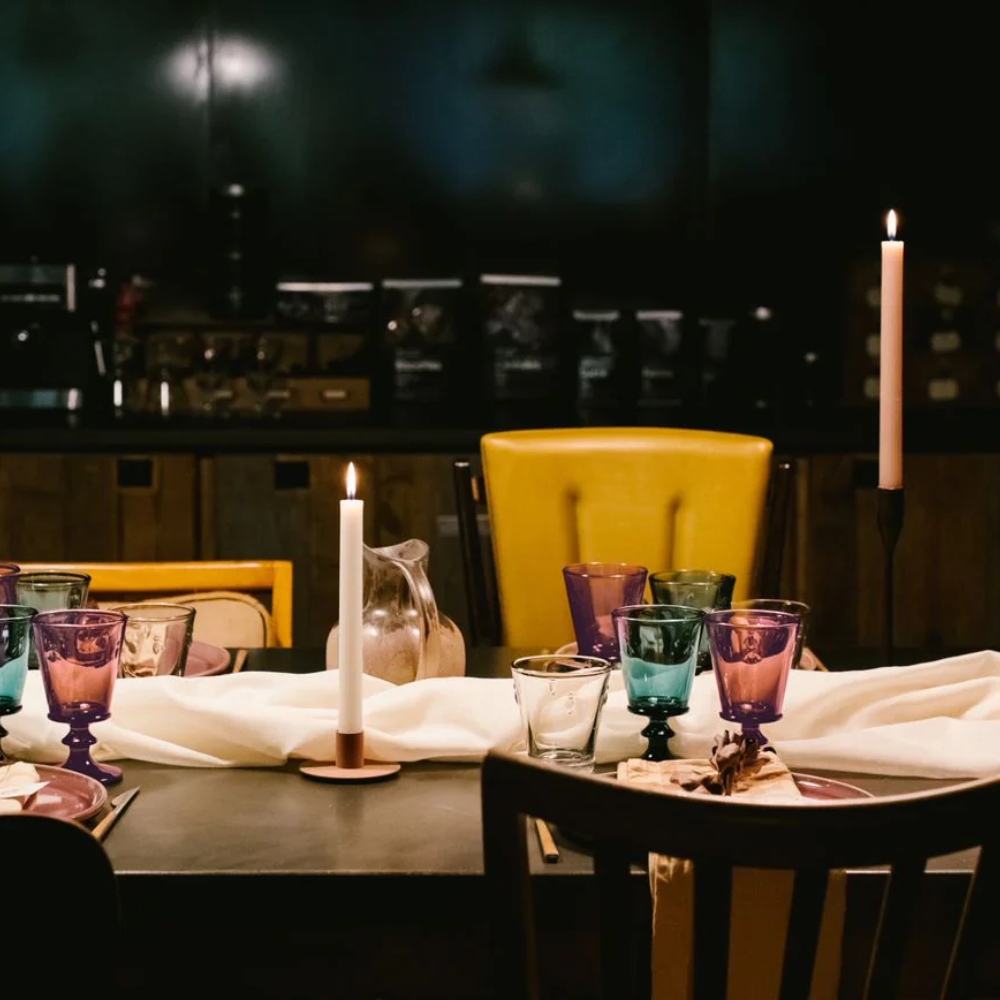 SET 6 VASOS ABEJA AZUL 260ML