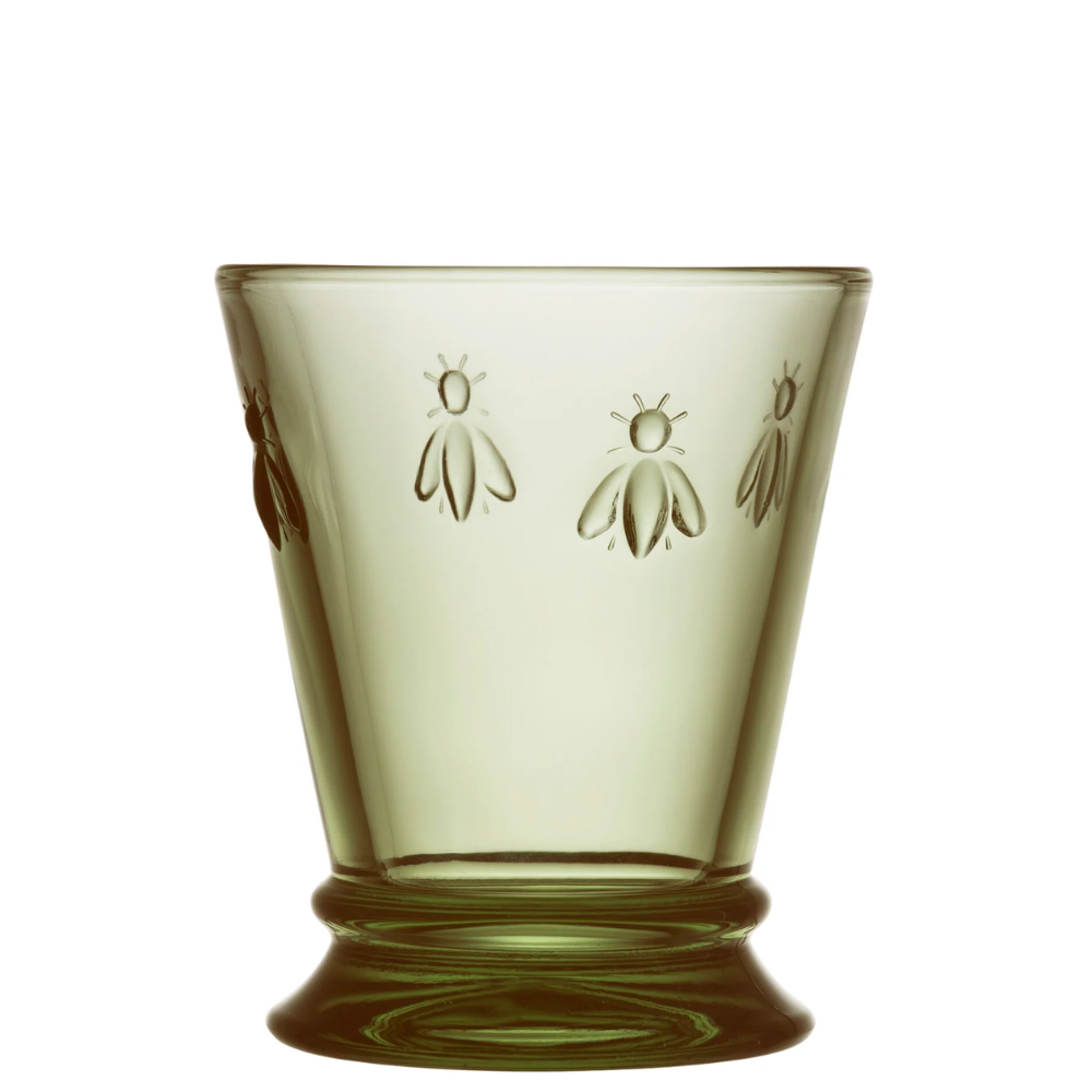 SET 6 VASOS ABEJA OLIVA 260ML