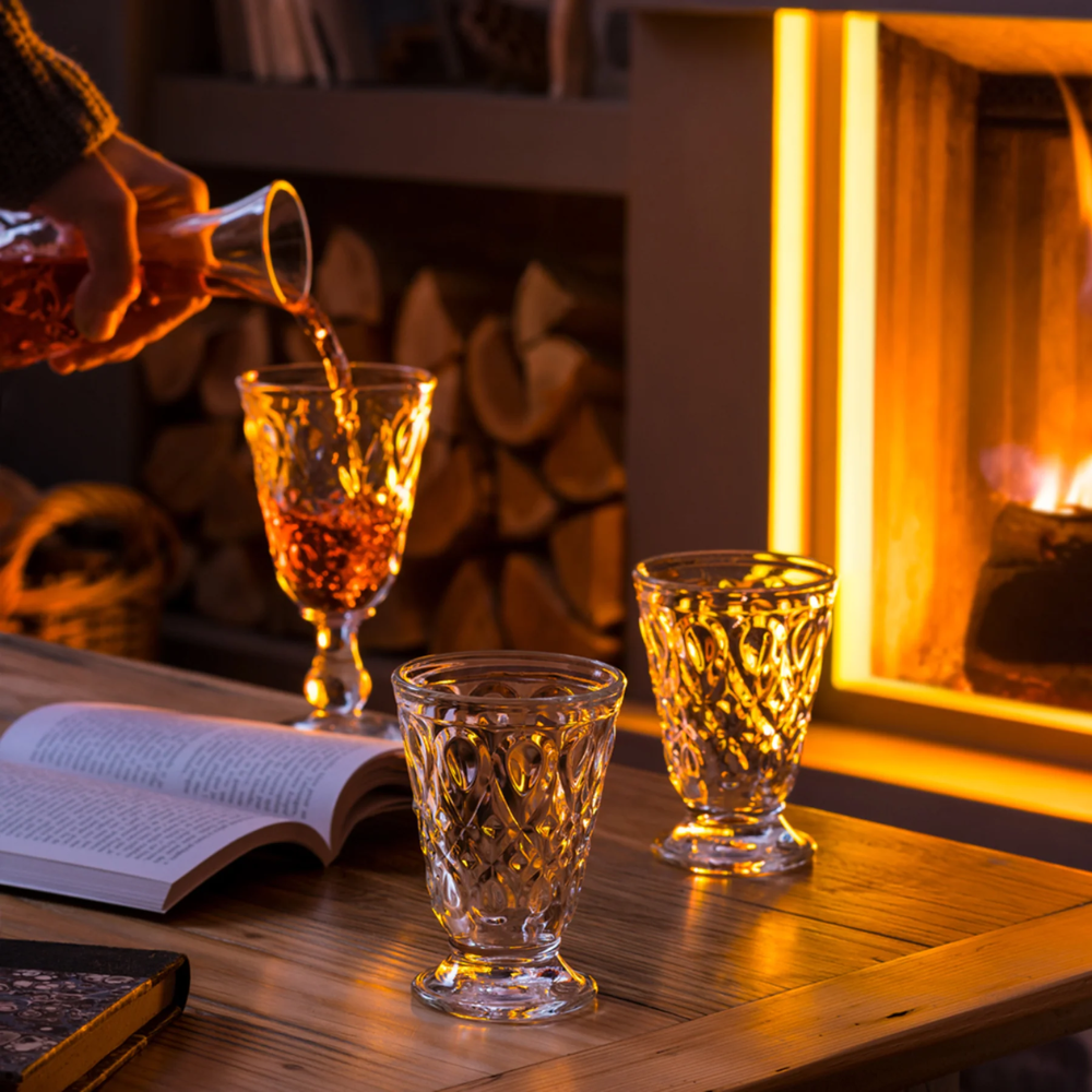 SET 6 VASOS LYONNAIS GRIS 200ML