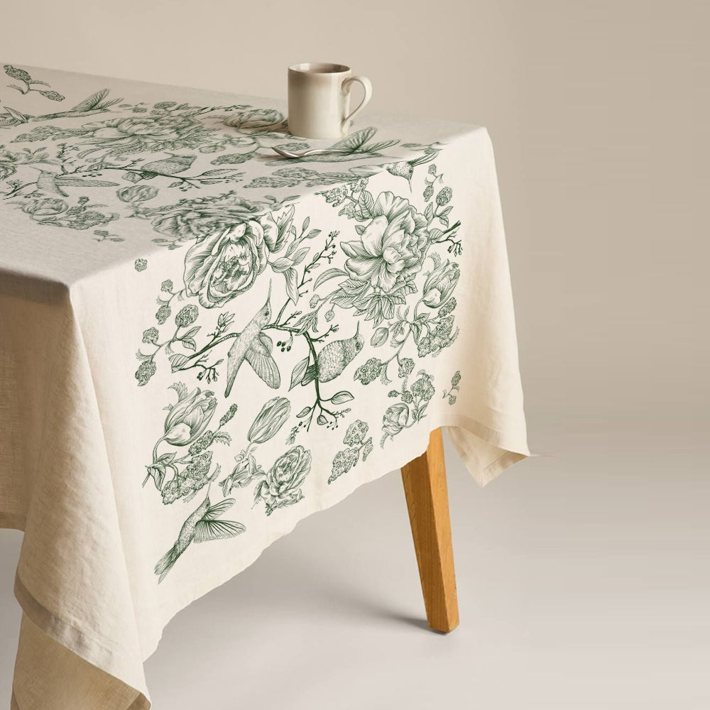 Mantel Colibri Verde 180x300 cm Tuyo Print