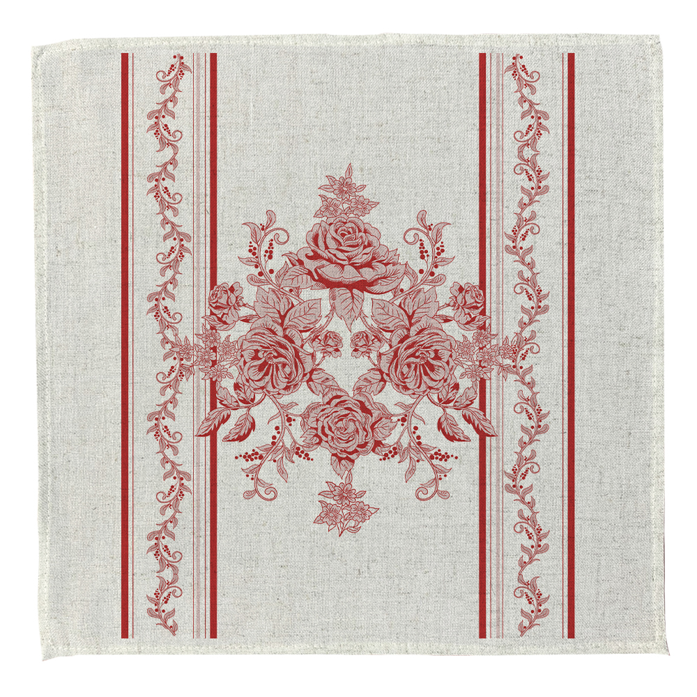 Set de 4 servilletas Toile Rojo Tuyo Print