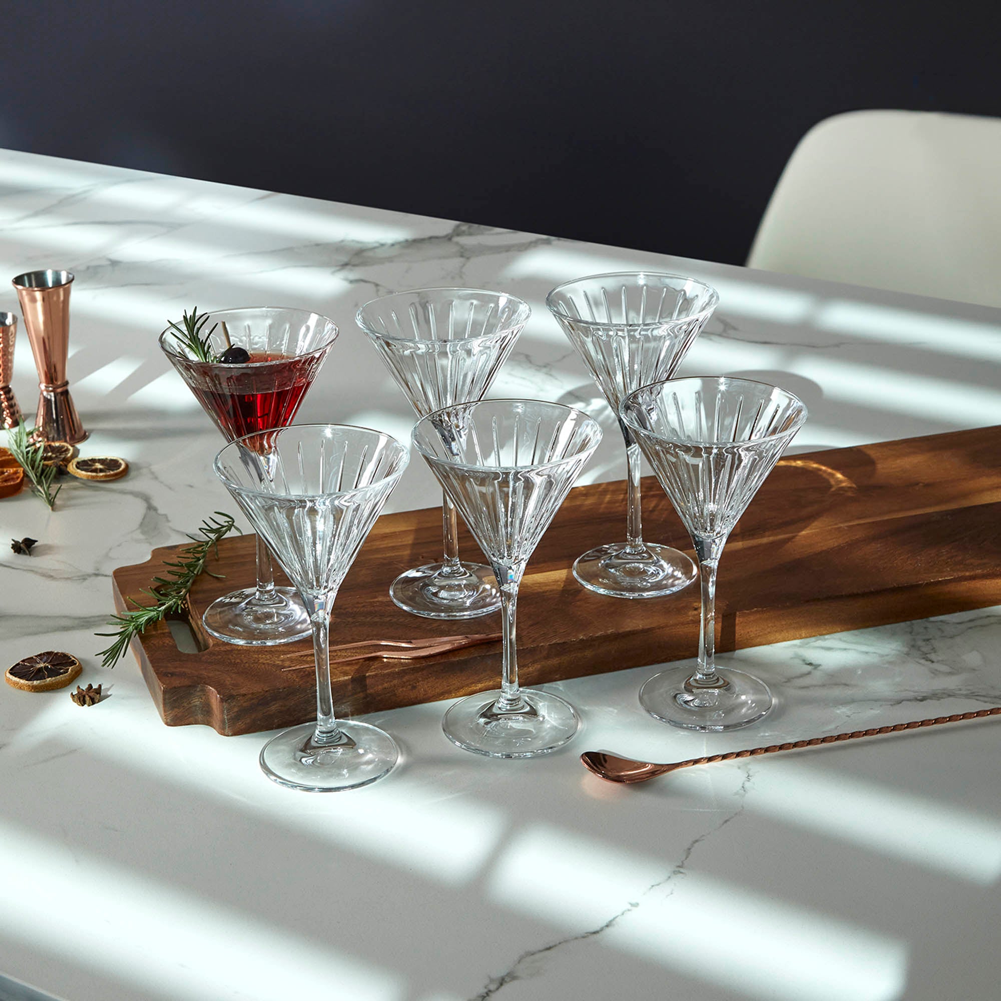 RCR SET 6 COPAS MARTINI TIMELESS