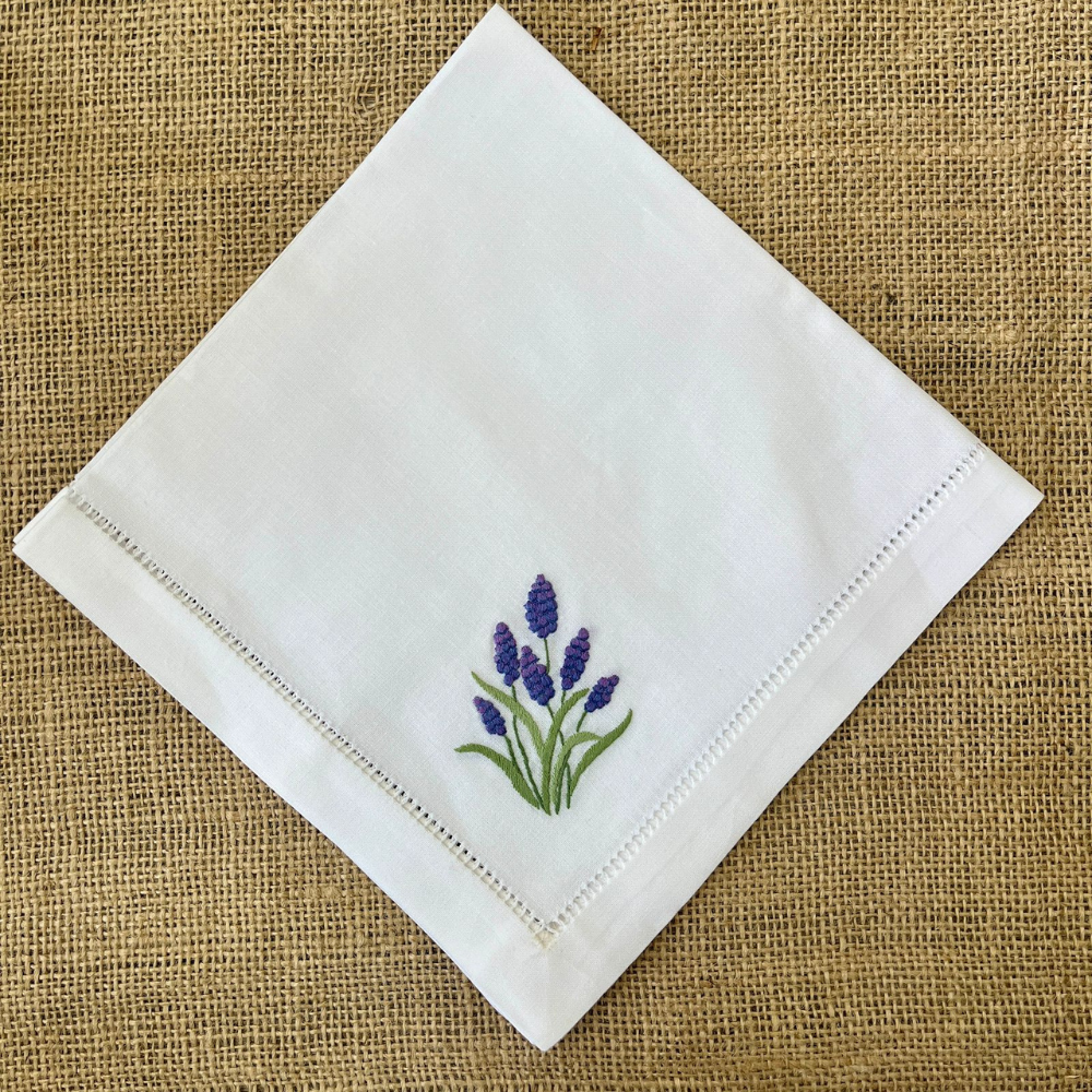 SET 6 SERVILLETAS FLORES