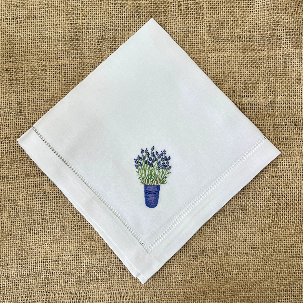 SET 6 SERVILLETAS FLORES