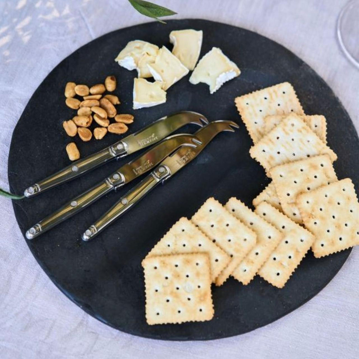 Set 3 Mini Cuchillo Queso Acero Brillante Laguiole Jean Dubost