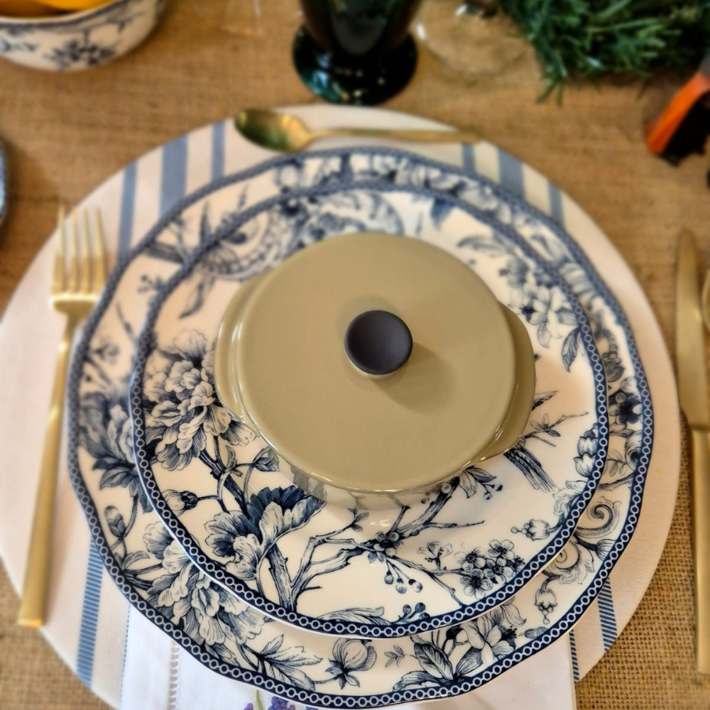 JUEGO DE PORCELANA 24 PIEZAS ADELAIDE BLUE