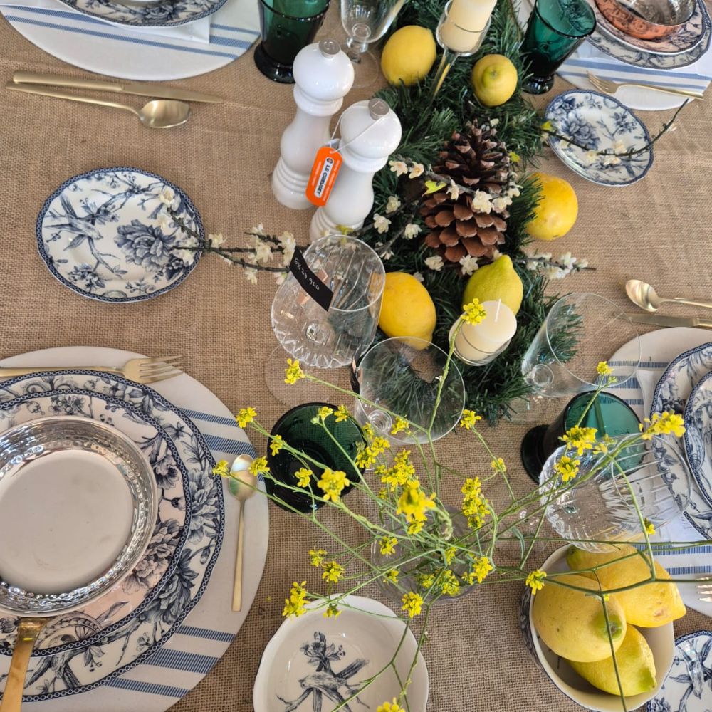 JUEGO DE PORCELANA 24 PIEZAS ADELAIDE BLUE