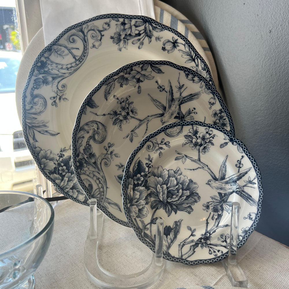 JUEGO DE PORCELANA 24 PIEZAS ADELAIDE BLUE