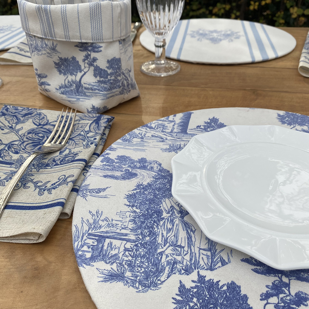 SET 4 BAJA PLATOS TOILE DE JOUY