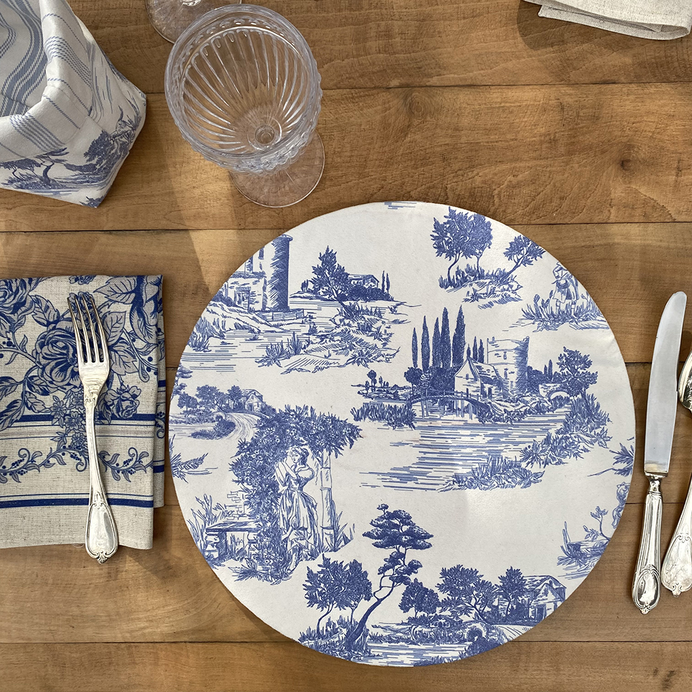 SET 4 BAJA PLATOS TOILE DE JOUY
