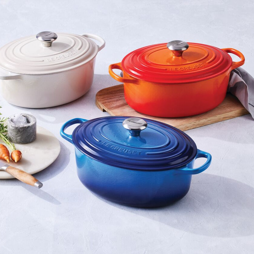 LE CREUSET COCOTTE OVALADA 29cm AZUL AZURE