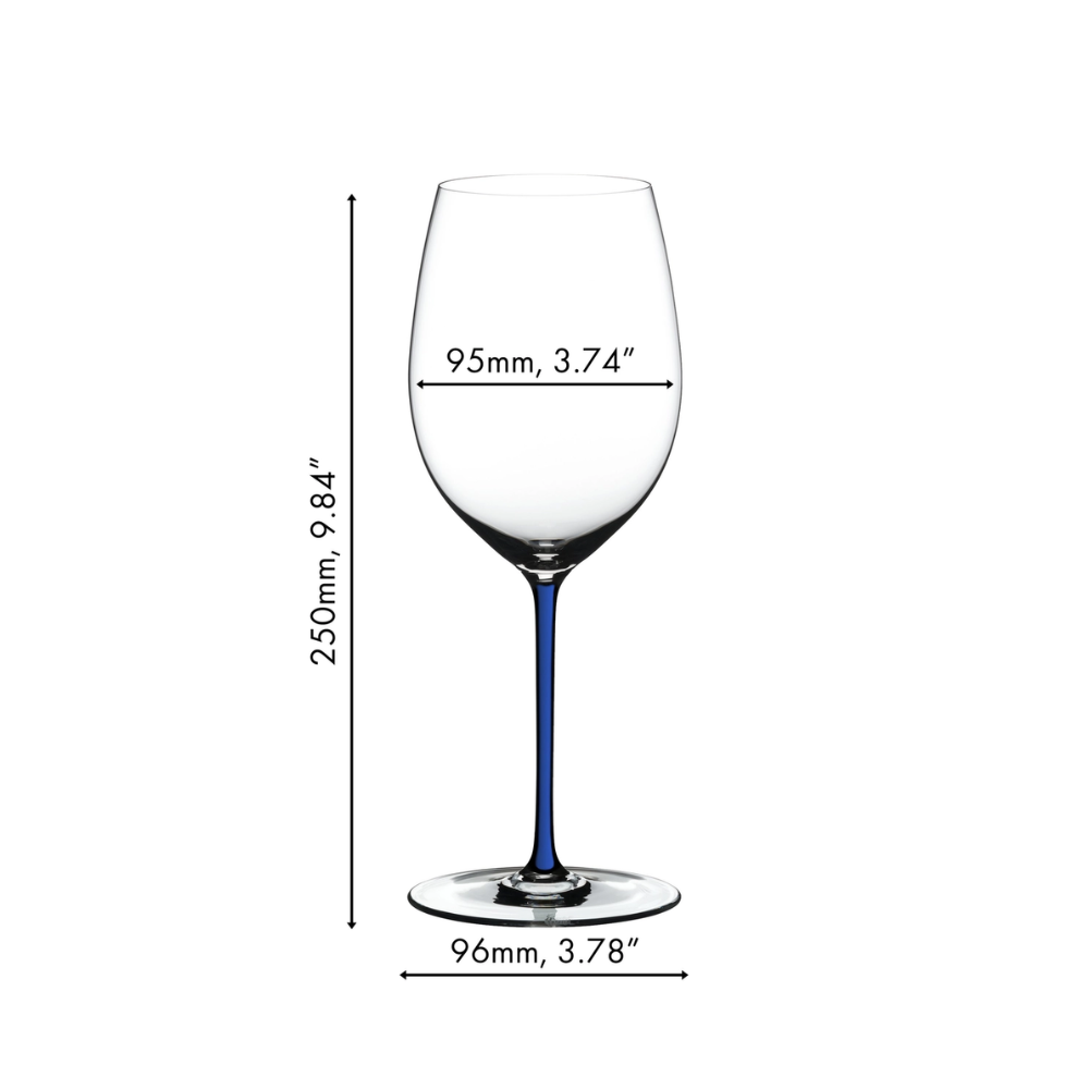 PREVENTA COPA RIEDEL FATTO A MANO TALLO AZUL CABERNET/MERLOT