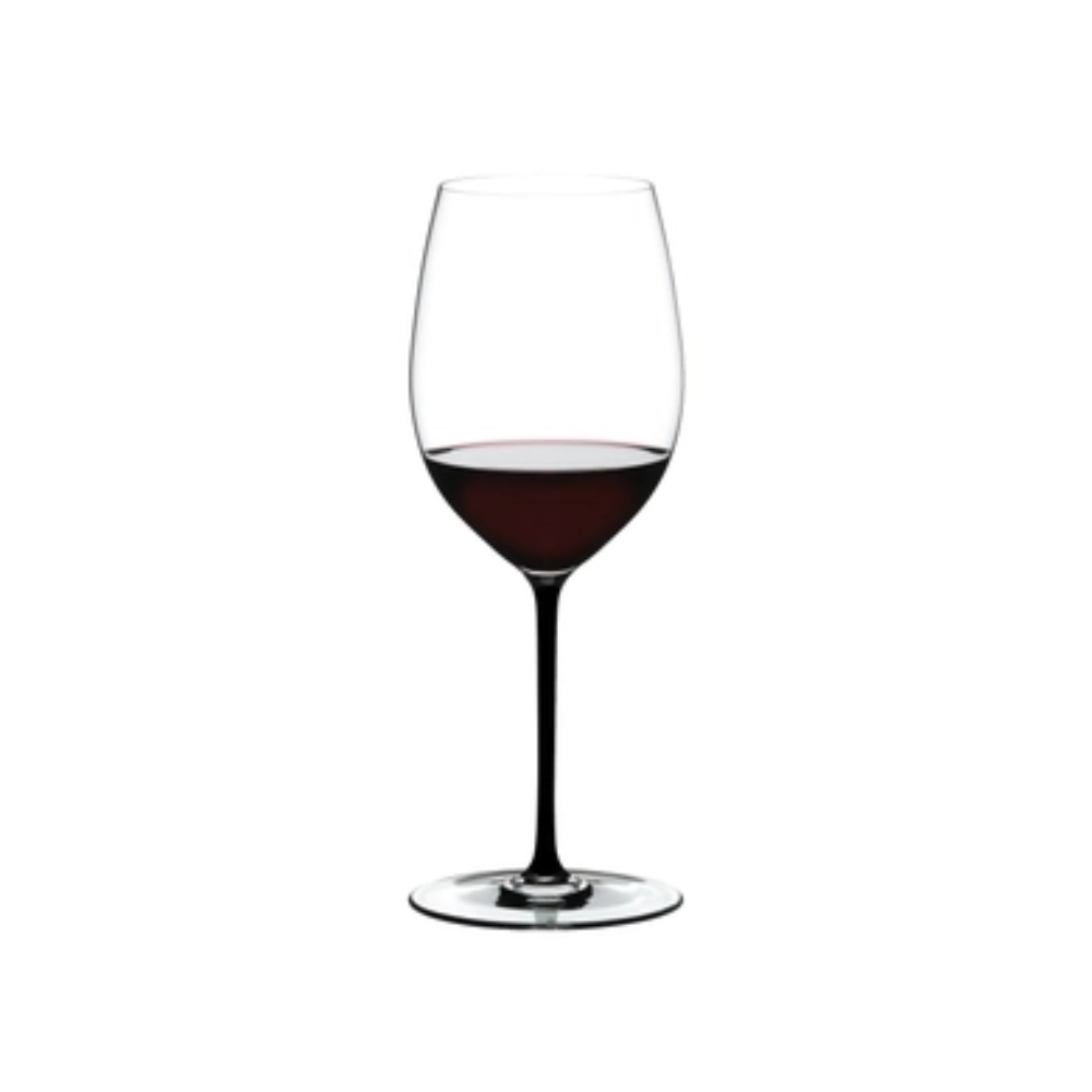 RIEDEL COPA FATTO A MANO BASE NEGRA CABERNET/MERLOT