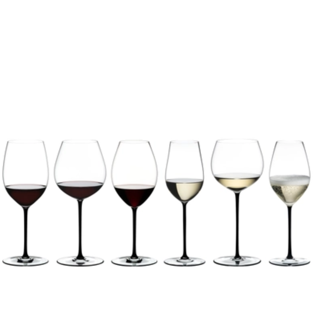 RIEDEL COPA FATTO A MANO BASE NEGRA CABERNET/MERLOT