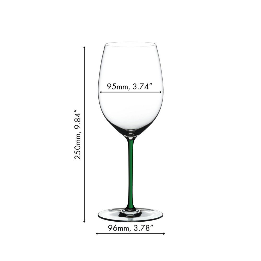 PREVENTA COPA RIEDEL FATTO A MANO TALLO VERDE CABERNET/MERLOT