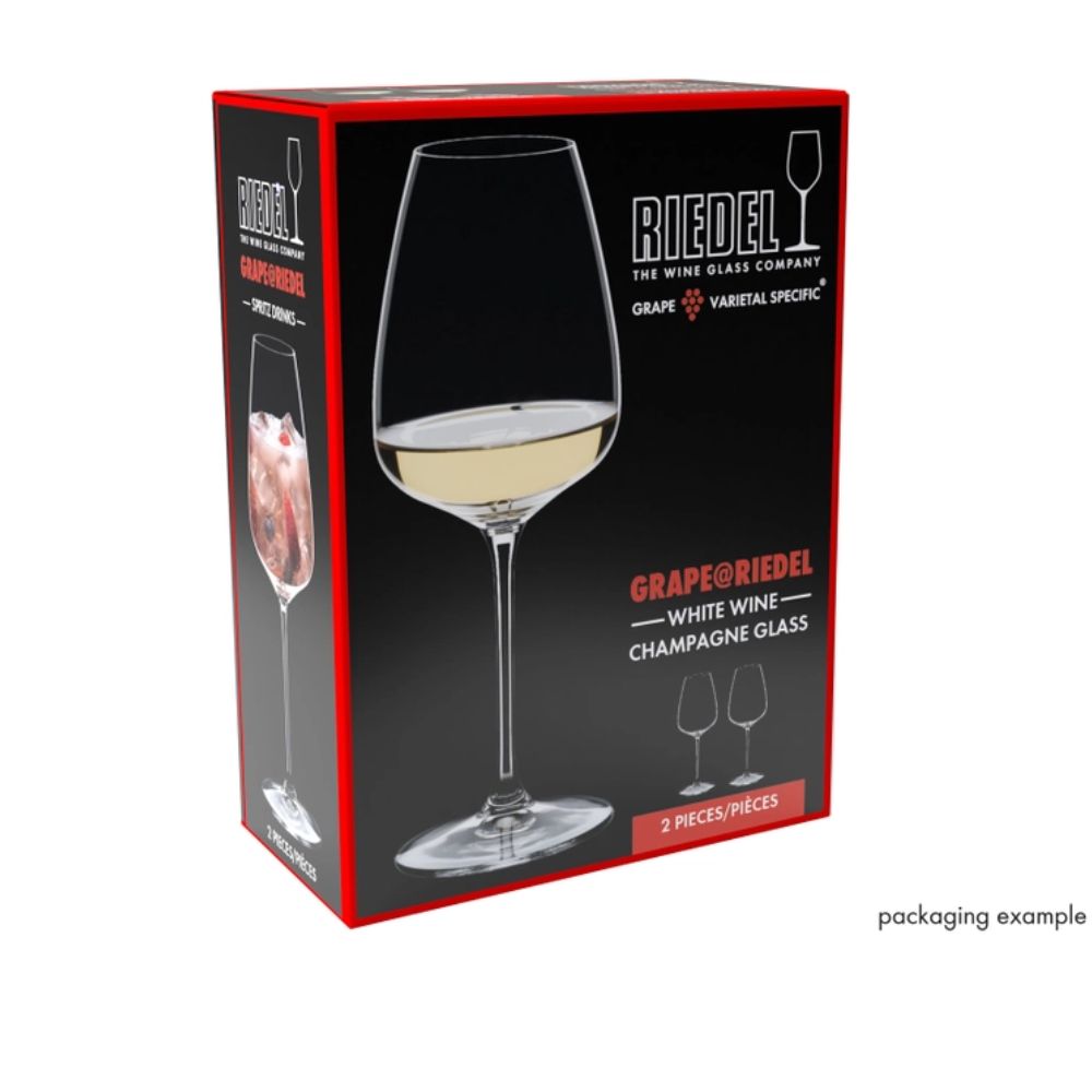 RIEDEL GRAPE SET DE 2 COPAS VINO BLANCO/CHAMPAGNE/SPRITZ