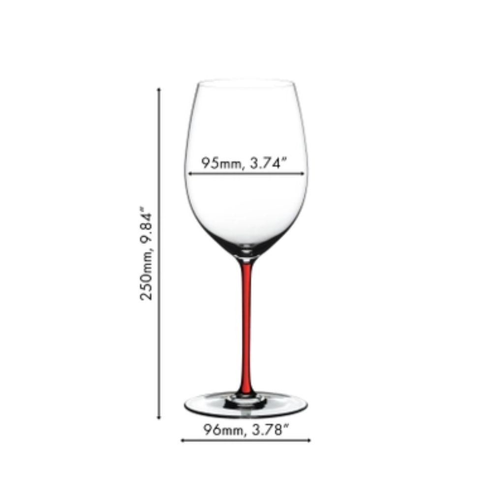 PREVENTA RIEDEL FATTO A MANO TALLO ROJO CABERNET/MERLOT