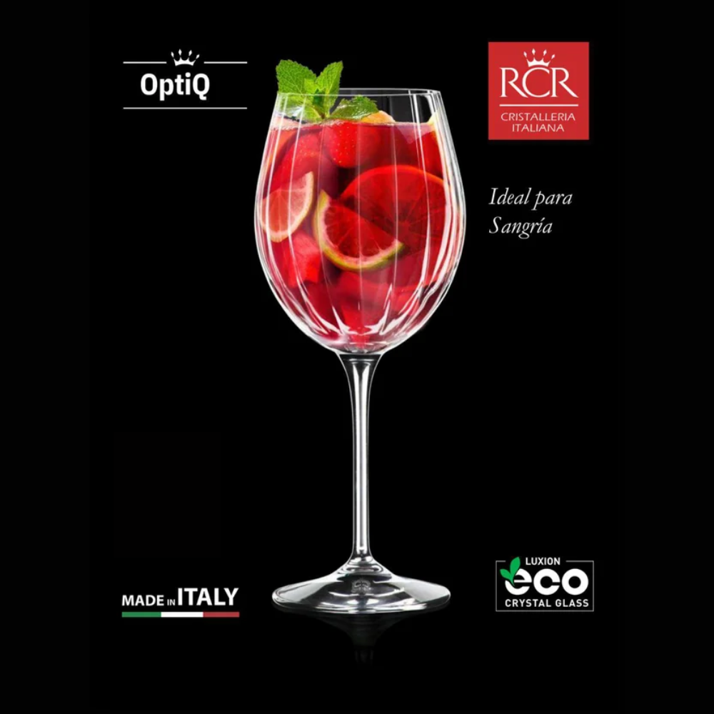 RCR SET 6 COPAS OPTIQ 650ml