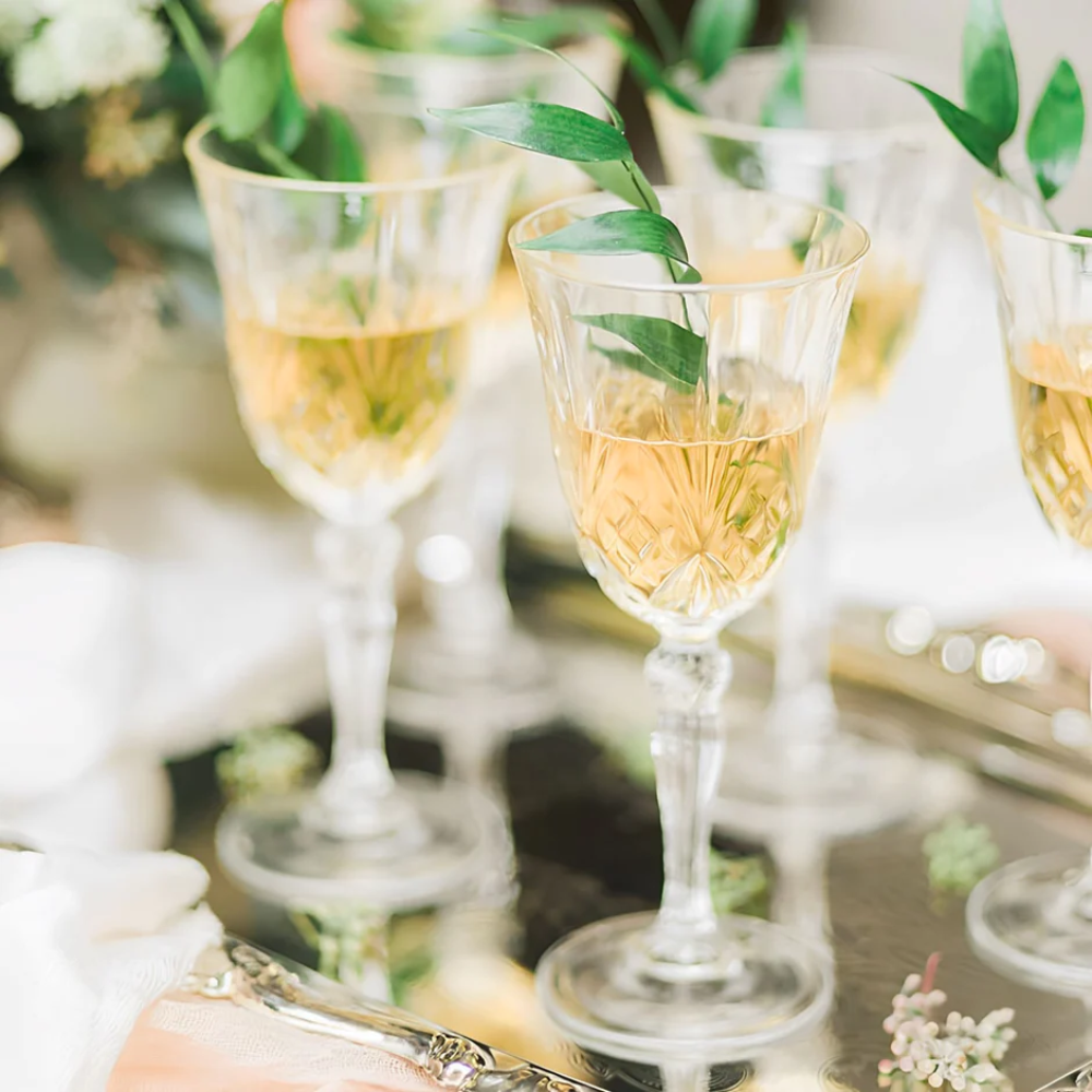 RCR SET 6 COPAS BLANCO MELODIA