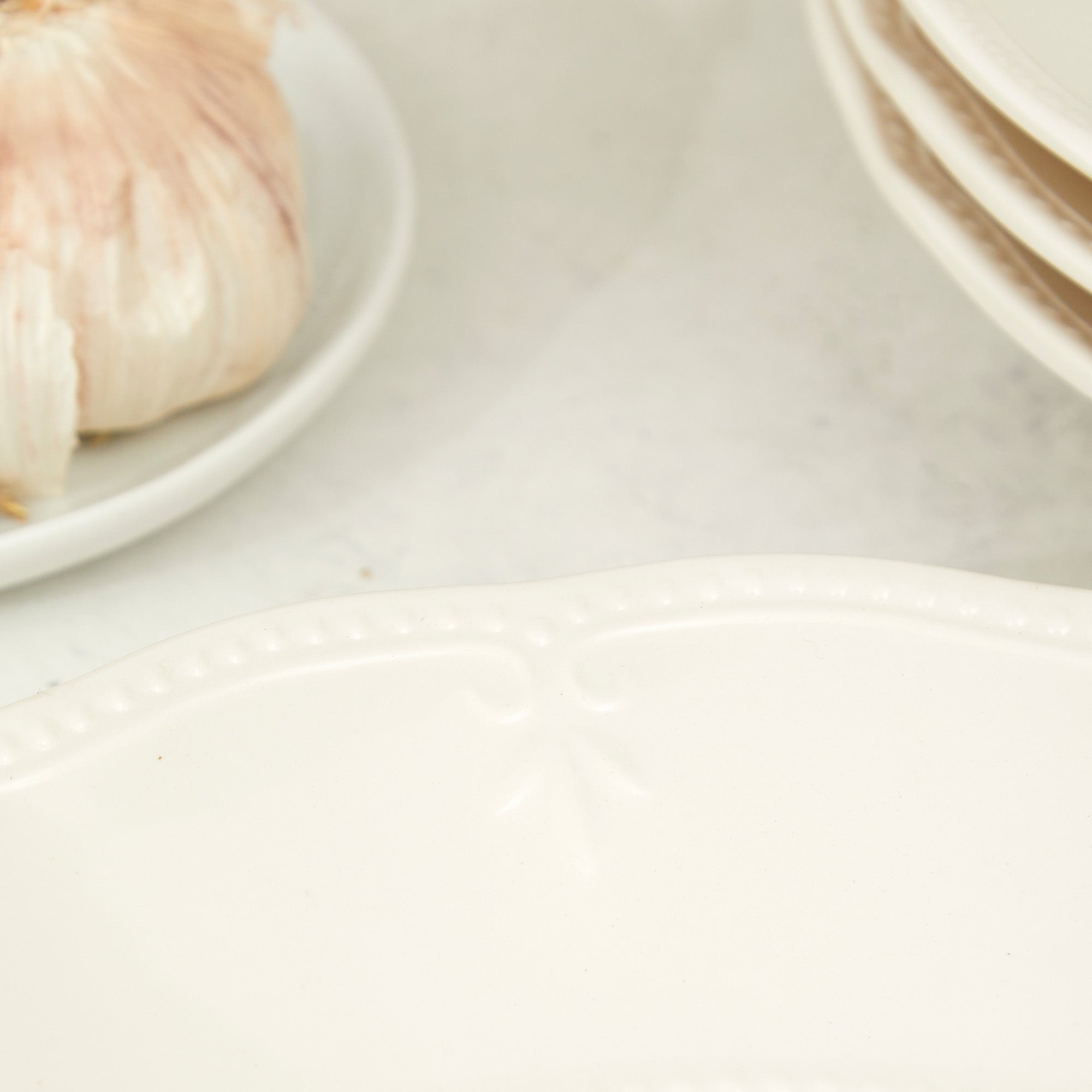 SET 4 PLATOS SOPA MELAMINA FLORES (23,5cm)